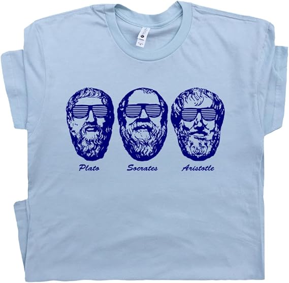 Socrates T Shirt Funny Greek Philosophy Vintage Plato Greek Philosopher Tee