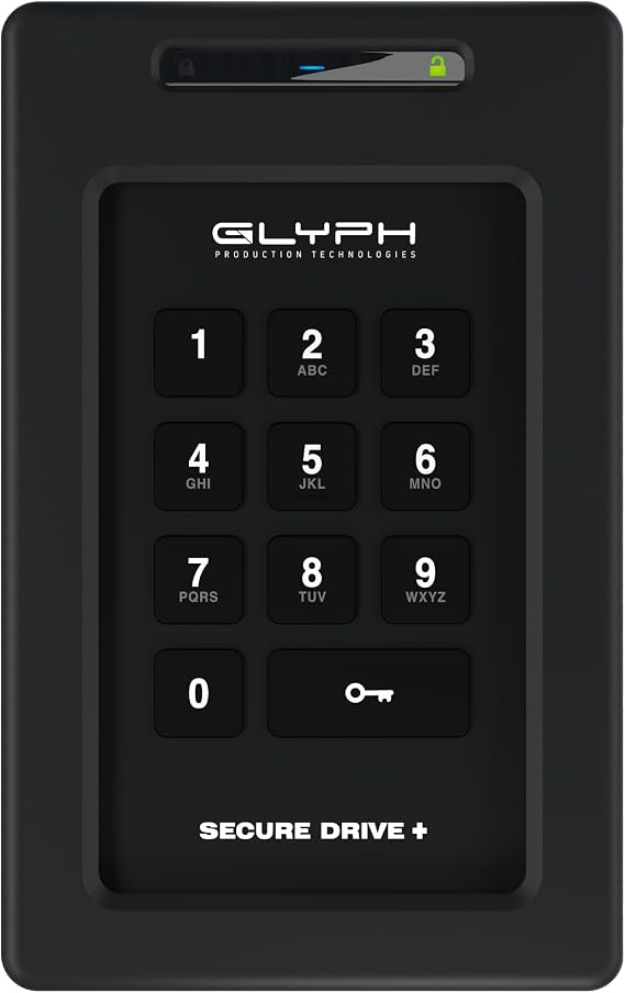 Glyph SecureDrive+ Portable External Hard Drive 4 TB