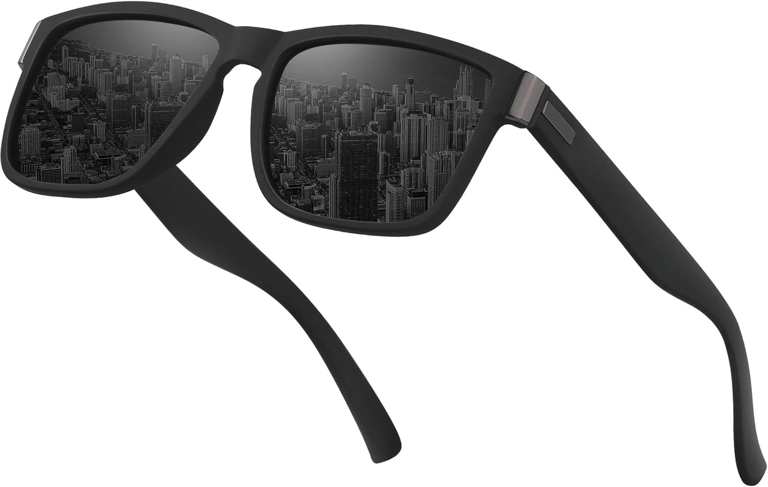 Polarised Sunglasses Mens Square Retro Sun Glasses UV400 Protection Classic Shades for Men Driving Fishing Sports