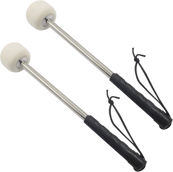 Drum Mallet, Silver, 2 Pcs