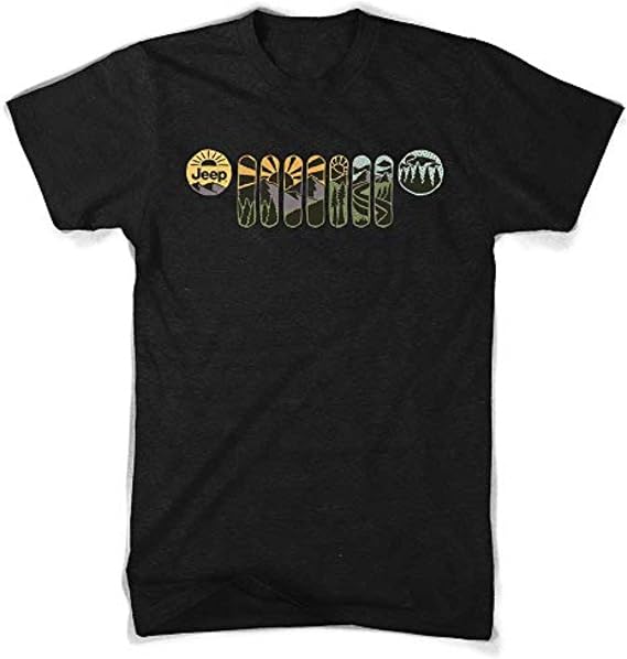 Jeep Official Licensed Atomic Grille Men's T-Shirt - Premium Cotton Blend Tee for Jeep Enthusiasts