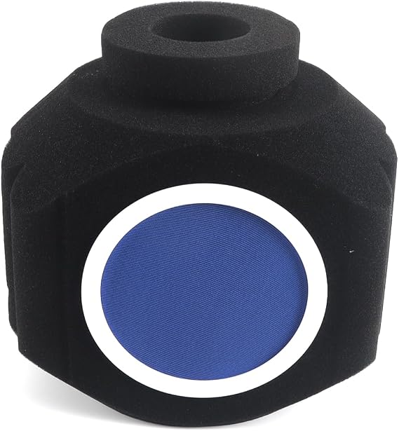 Teron Microphone Wind Shield, Microphone Isolation Shield with Pop Filter, for Studio, Voice Over Artists, Content Creators