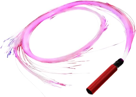 Durable and Bright LED Whip with Multiple Color Modes Fiber Led Optic Whip Light Lights Festival Lighting, red Handle [Energy Class C]