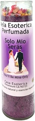 You Will BE Mine ONLY-Palm Wax Spiritual Intention Spell Candle-[Purple] | Vela CASA ESOTERICA PERFUMADA- Solo MIO SERAS
