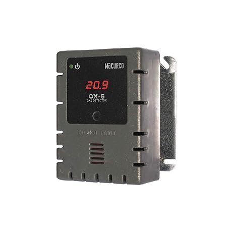 Macurco OX-6 Oxygen O2 (Low Voltage) Fixed Gas Detector Controller Transducer