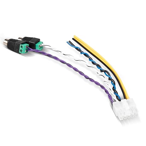 NuIth 10 Pin Power Harness Plug for Pioneer TS-WX1210A TS-WX1010A TS-WX300A TS-WX300TA, Ground Remote Wire Subwoofer Speaker high Level Input RCA Cable