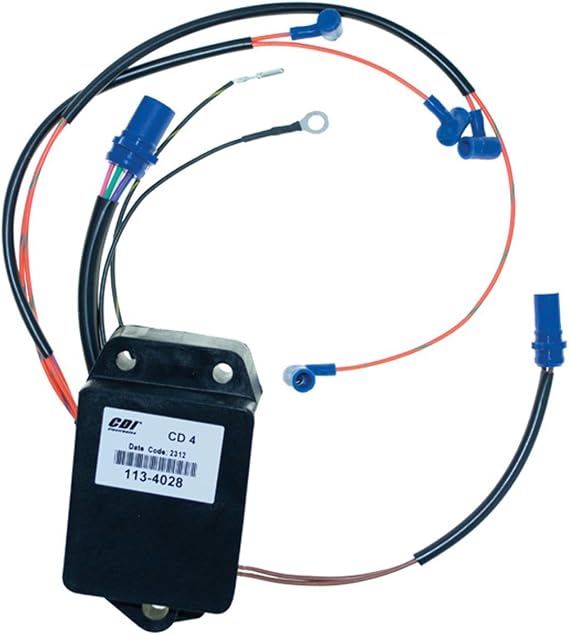 Johnson Evinrude Power Pack CD 4/8 90 Hp 1996-1997 Model 20 IN 4 Cyl CD 4/8 NO LIMIT OEM# 18-5770, 583773, 584027, 584028