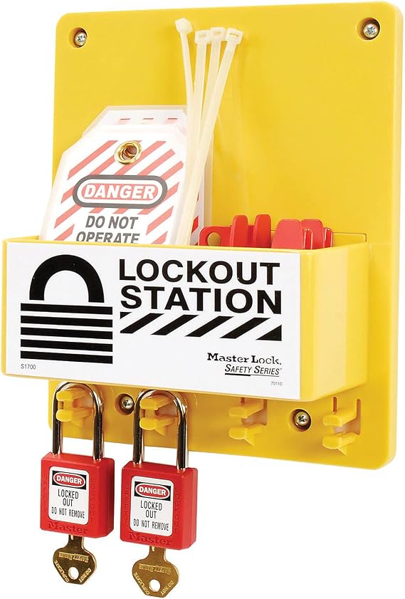 Master Lock S1720E410 Compact Lockout Tagout Padlock Station