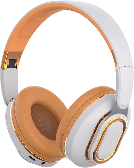 H7 Foldable Over-the-Ear Wireless Headphones Bluetooth(Off White)