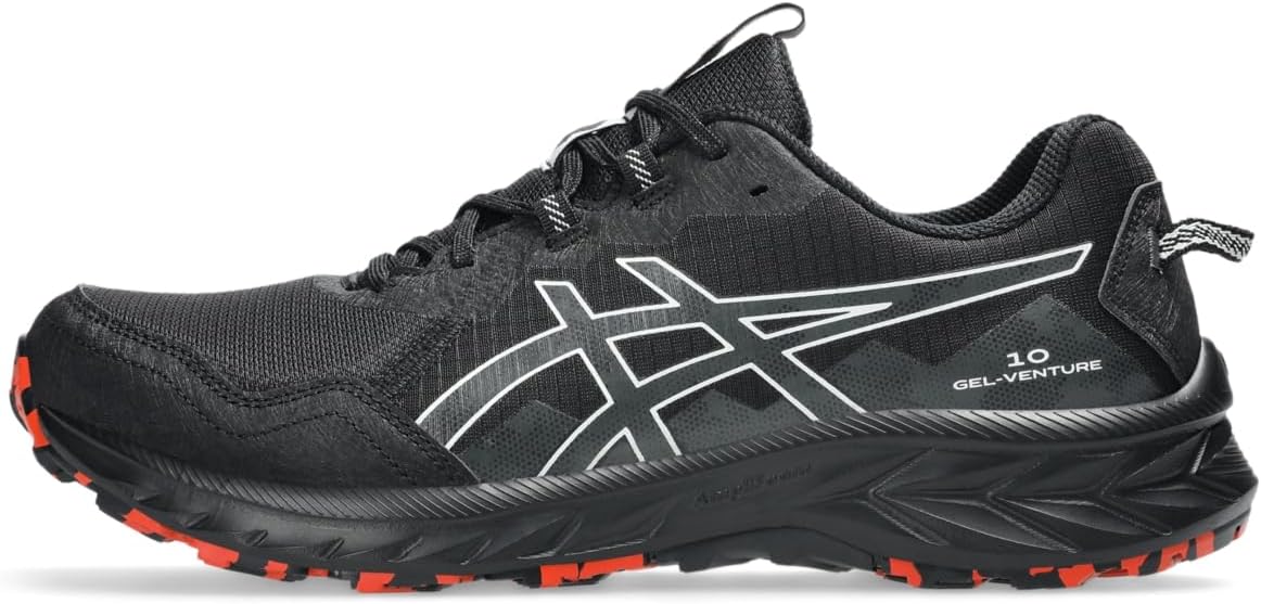 ASICS Men's Gel-Venture 10 Running Shoes, 8, Black/Graphite Grey