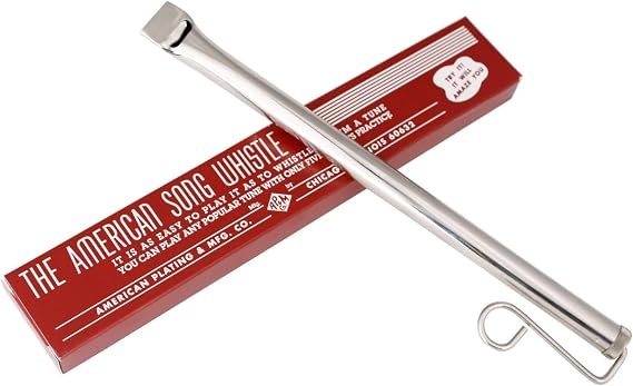 Woodstock Wind Chimes American Song Whistle Brass Slide Whistle (12.5'') Gifts for Kids and Adults, Boys and Girls Beginners Musical Instruments Ages 3+ Educational Toys (ASW)