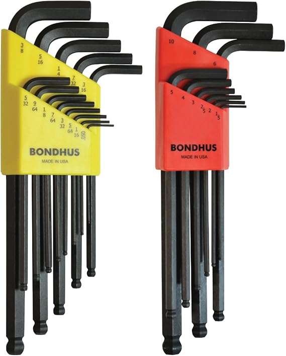 Bondhus 20199 Balldriver L-Wrench DoublePK, 10999 1.5-10mm & 10937 0.050-3/8"