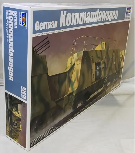 Trumpeter 1/35 WWII German Army Kommandowagen Armored Troop Transport Rail Car, TSM-1510