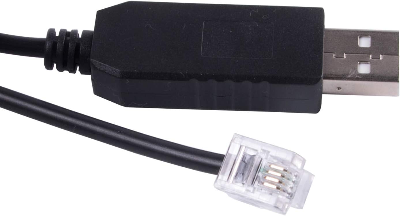 Meade LX200 GPS AUTOSTAR II Telescope Control Cable CP2102 Chip PC RS232 Serial RJ11 RJ12 6P4C Upgrade Console Cable (10feet/300cm)