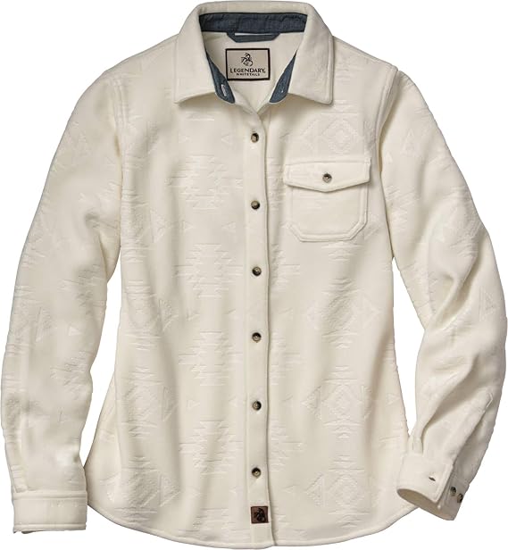 Legendary Whitetails Ladies Trail Guide Fleece Plaid Button Up Shirt