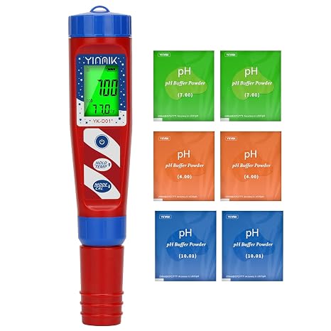 YINMIK Hydrogen Water Tester, Digital pH Meter for Hydrogenated Water