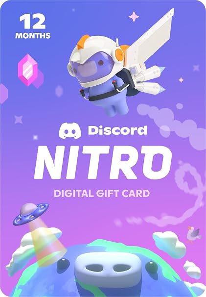 Discord Nitro 12-Month Standard PC/Mac Code