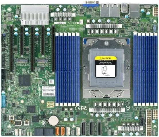 Supermicro 9B13-183-820 Up to 3 TB MBD-H13SSL-NT Socket SP5 AMD 4th Gen EPYCG 9004 3DS ECC RDIMM DDR5 ATX Server Motherboard