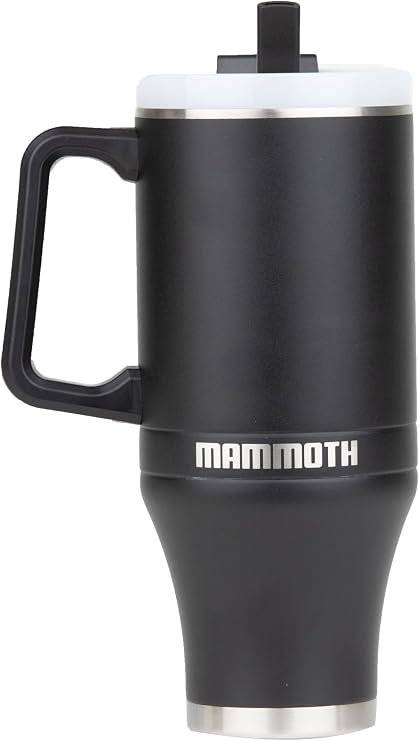 Mammoth Ascent 40 oz Vacuum Insulated Steel Tumbler with Handle, Black