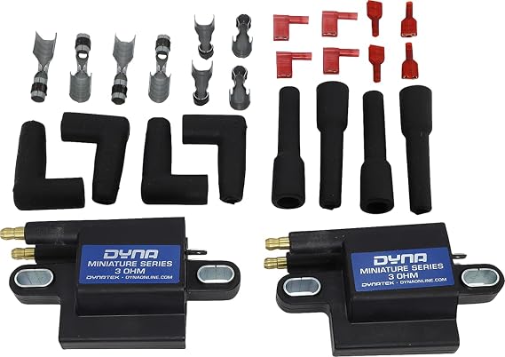 Dynatek Miniature Series Coil - 3.0 ohm - Dual-Tower - Single Fire - Dual Plug DC1-2
