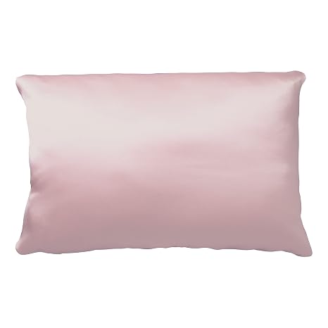 PMD SilversilkTM Pillowcase 100% Mulberry Silk Pillowcase with Silver Infusion, Anti-Aging & Anti-Frizz, Reduces Sleep Lines & Hair Breakage, Hypoallergenic, Hidden Zipper, Standard Size, Rose, 1 Count