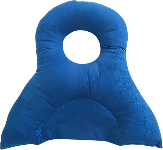 Eye Surgery Prone Pillow for Retinal Detachment, Vitrectomy Recovery, Ergonomic Support, Less Pressure Face Down Pillow, Blue