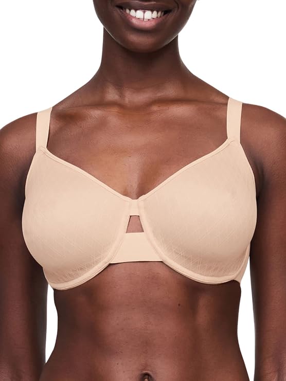 Chantelle Smooth Lines Back Smoothing Minimizer Bra, 44D, Nude Blush