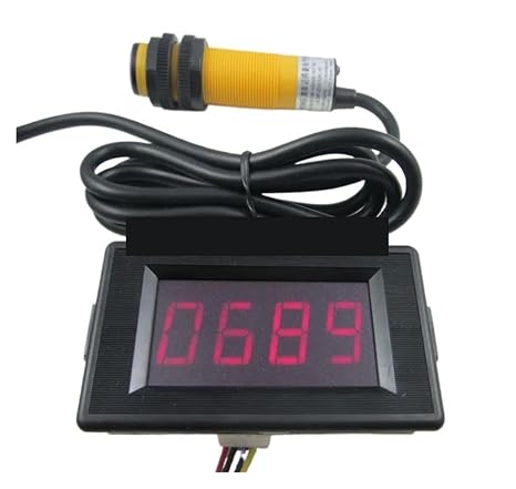 Industrial Counters 4 Digit Red Counter Meter Up and Down +Infrared Proximity Photoelectric Switch Sensor Engineering Controls