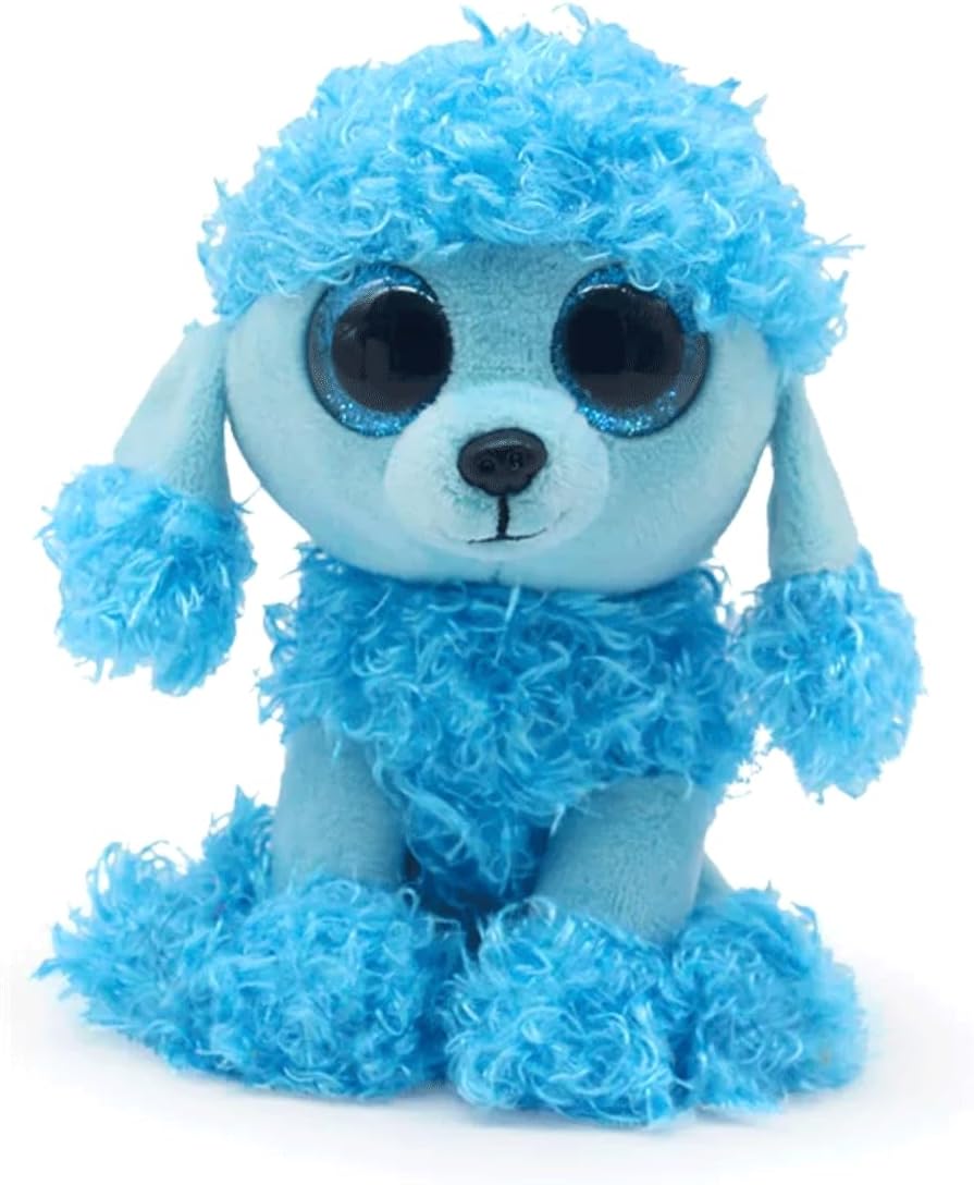 Beanie Baby Mandy Blue Poodle Dog Stuffed Animal Plush Doll 6inch