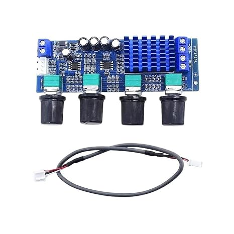 XH-M577 Audio Amplifier Board High Power Tone Board Amp TPA3116D2 High Power Tone Board 12-24V Amplifier Board Module