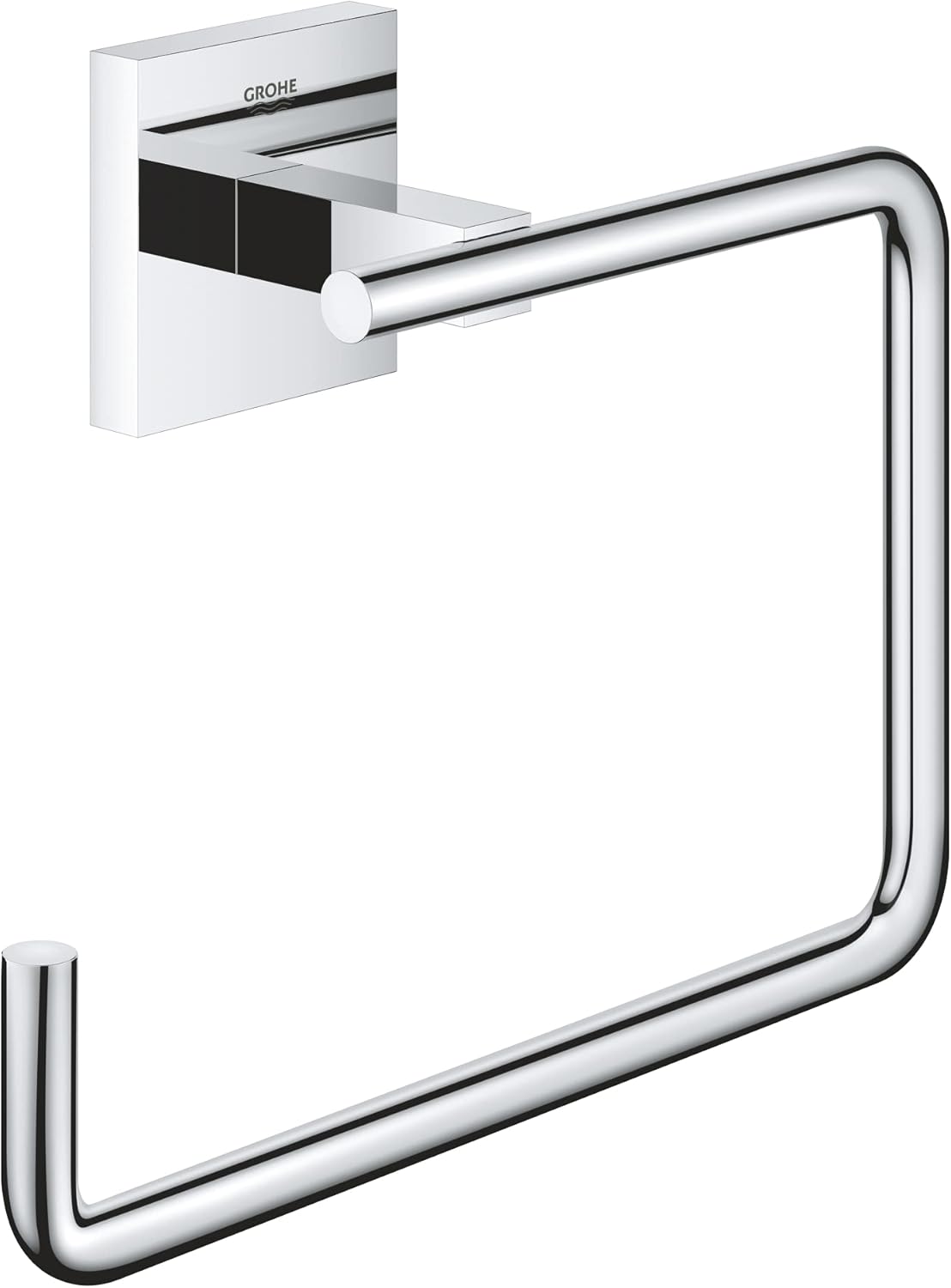 GROHE Start Cube QuickFix Ring Towel Holder, ShowerBathroom Accessories, Chrome, 40975000 [Energy Class B]