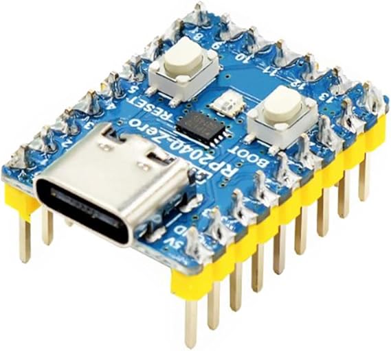 Pre-melted header based on Microcontroller RP2040-Zero development board