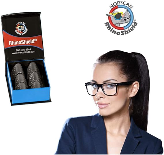 RhinoShield Invisible Nose Shield for Glasses. Soft Comfortable Silicone Makes Glasses Feel Weightless. Prevents Red Marks, Indentations, Irritation