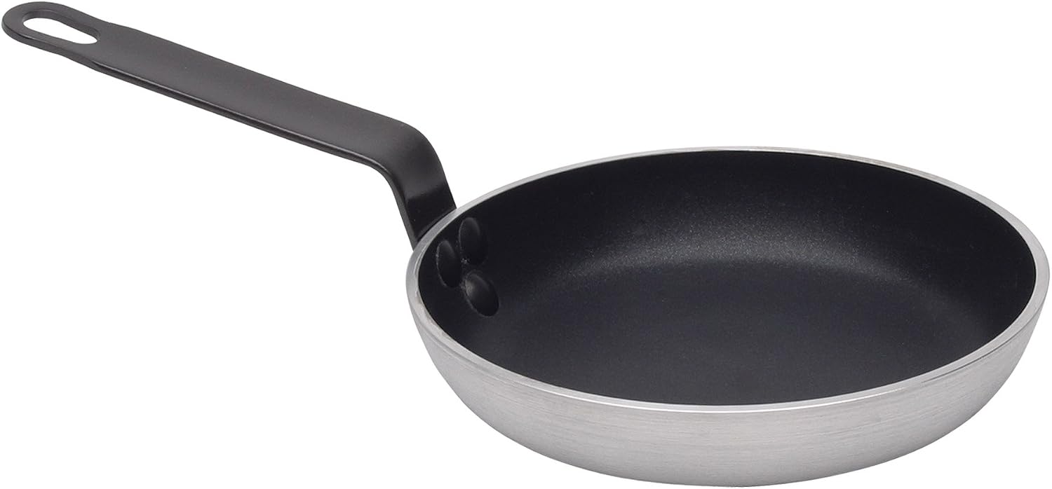 MasterClass Professional Heavy Duty Aluminium Non-Stick Frying Pan, 20 cm 8", BlackSilver