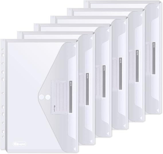 Document Wallet A4 Pack of 24 - Three-Dimensional Document Folder Holds 270 Sheets of Paper A4 Collector's Folders with 11 Binder Holes and Label Pocket for Documents Organising