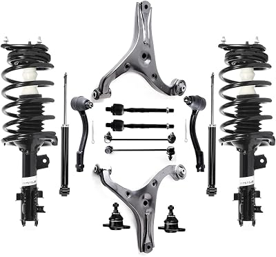 Struts Shock suspension kit for 2006 2007 2008 2009 2010 2011 for Hyundai Accent Complete Struts Assembly Ball Joint Control Arm and Ball Joint Assembly shock absorber 14 Pcs