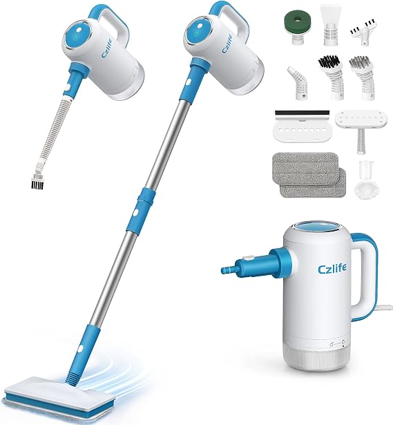 Czlife Z7 Steam Mop for Floor Cleaning, 13-in-1 Handheld Steam Cleaner