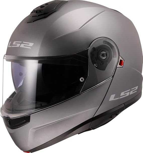 LS2, Casque modulable Moto Strobe II matt Titanium