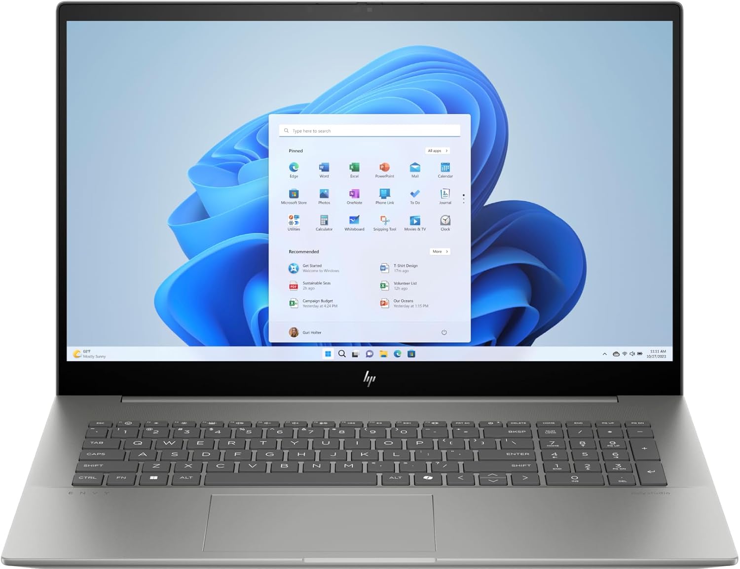 HP Envy 17-CW100 Laptop 2024-17.3 FHD Touch NVIDIA GeForce RTX 3050 - Intel Ultra 7 155U 12 Cores - 48GB DDR5 2TB NVMe SSD - Backlit Keyboard Thunderbolt 4 Wi-Fi 6E - Win11 32GB USB