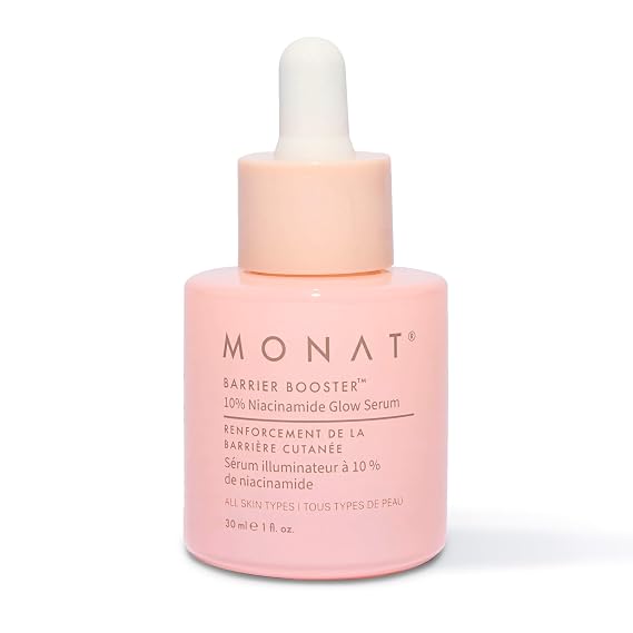 MONAT Barrier BoosterTM Niacinamide Glow Serum Lightweight, Fragrance-Free Face Serum - Hydrate, Strengthen, Boost Skin Barrier Layer-Ready Formula for Smooth, Glass-Skin Finish 30 ml / 1 fl oz