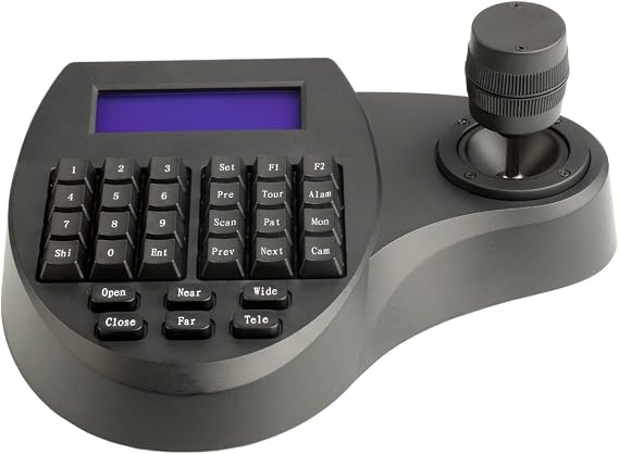 AVUE KB3S 3-axis Multi-Protocol & programmable PTZ Controller, RS485 and RS422 Interface, Backlight Display, Aluminum Finishing, Limited