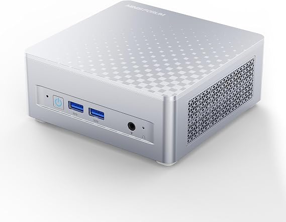 MINISFORUM Mini PC M1 Plus,Intel Core i5-12600H (12C/16T, 4.5GHz), 16GB DDR5 RAM, 512GB SSD, Triple 4K Display (HDMI/DP/USB 4.0), Dual 2.5GbE Port, WiFi 6E for Business Home Office