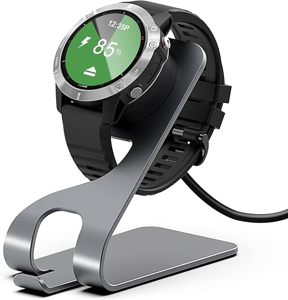 5FT USB Magnetic Charger Dock for Garmin Fenix Venu Forerunner Instinct | Compatible with Instinct, Vivoactive 3/4, Fenix 5/6, Venu, Forerunner 745 945 935 245, Approach S60