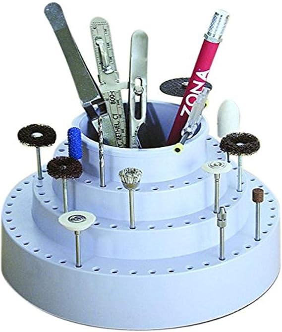 ZONA - 37865 Zona 37-865 Rotating Bur Holder for 114 3/32-Inch Shank Burs, 3-Inch Deep x 2-3/4-Inch Diameter Cup