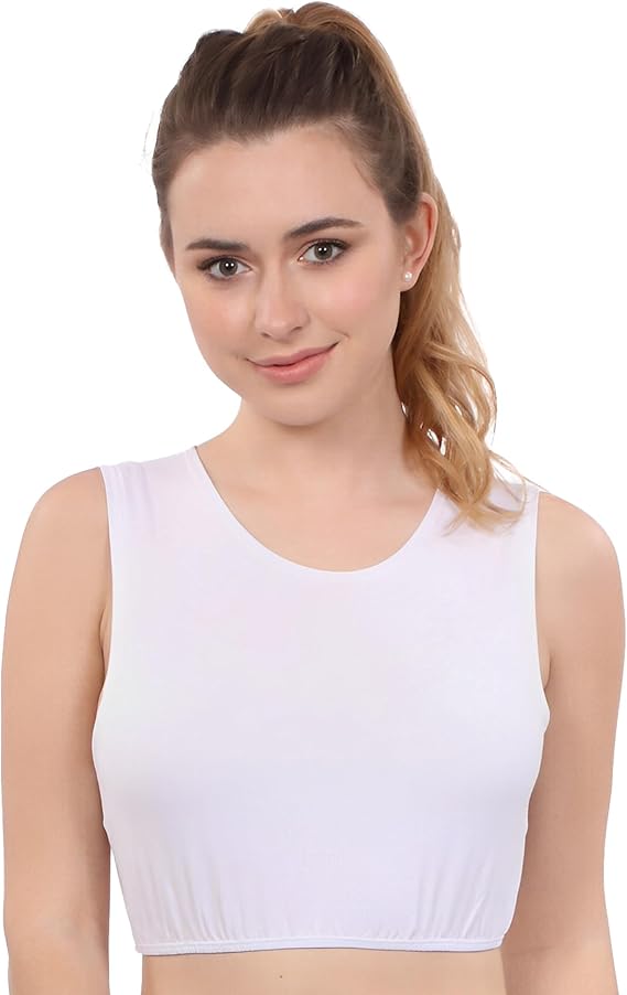 Kosher Casual High Neck Cropped Tank Tops for Women Modest Crop Tank Top for Layering Under Dresses, Blouses, and Cardigans