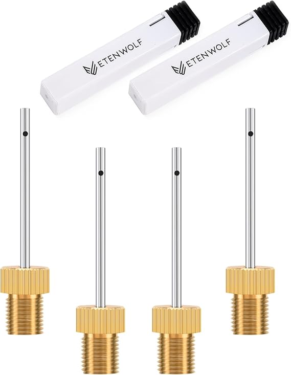 ETENWOLF Brass Ball Pump Needles with Storage Case