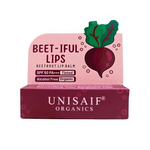 Beetroot Lip Balm Organic Lip Balm for Lip Lightening for Dark Lips | Gorgeous Lips | Lip Repair for Dry Cracked Lips | Lip Balm for Men & Women | Flavored Lip Balm (0.28Fl oz 8g)