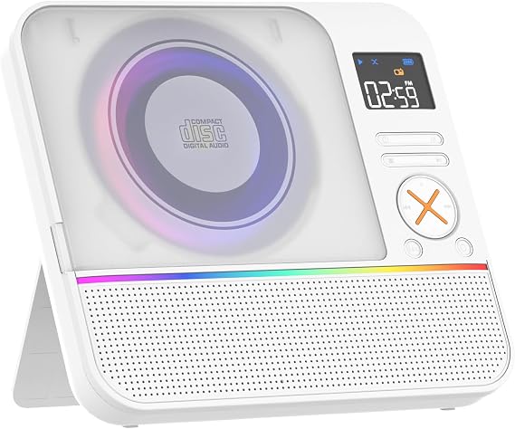 CD Player Portable, MONODEAL HiFi Stereo Portable CD Player with Bluetooth