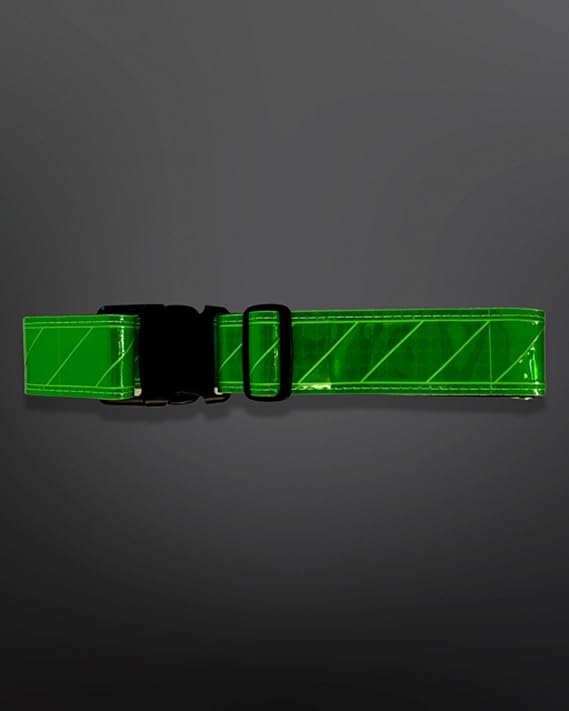 Reflective Web Belt Fluorescent Green