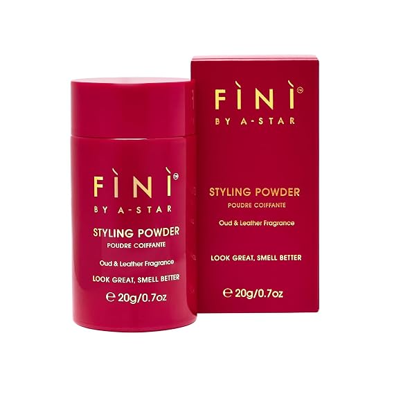 Fini By A-Star Styling Powder Oud Fragrance, Matte Finish, Volumizing & Texturizing Hair Powder for Men, Easy to Wash Out, Non-Greasy